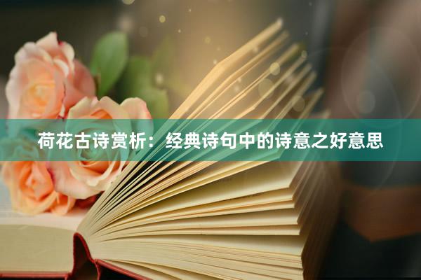 荷花古诗赏析：经典诗句中的诗意之好意思